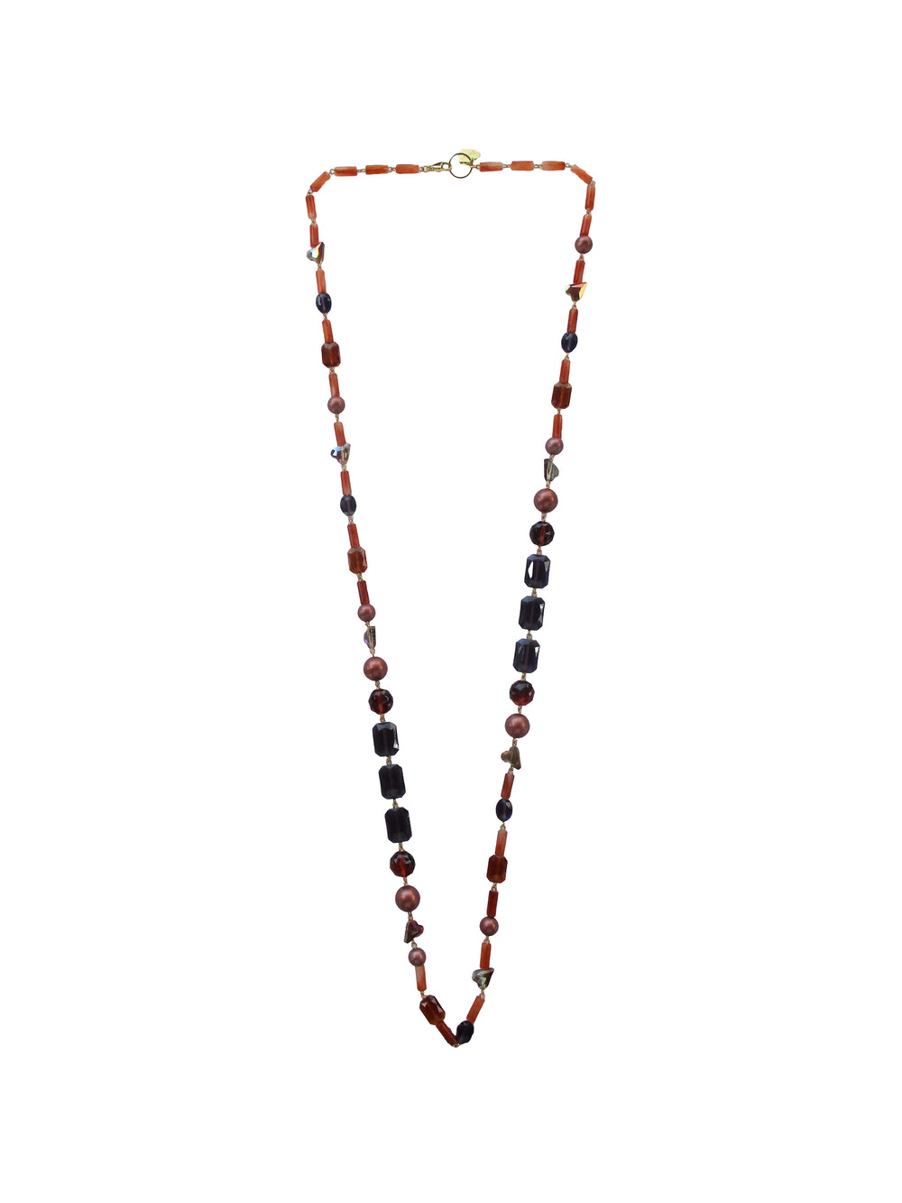 Collana incatenata con resine e cristalli - Curry