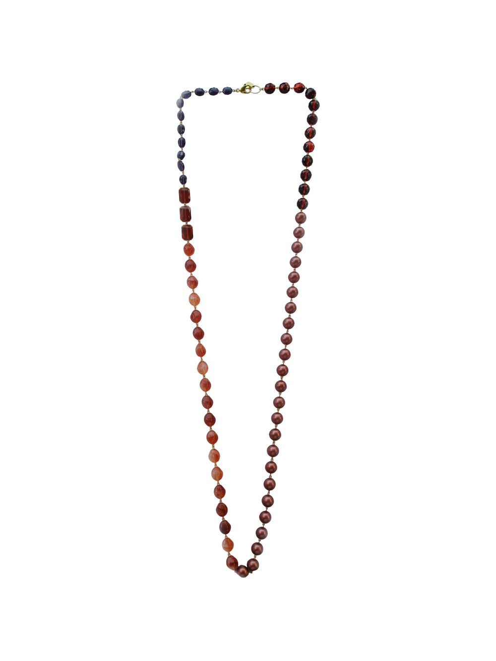 Collana incatenata con resine e cristalli - Curry