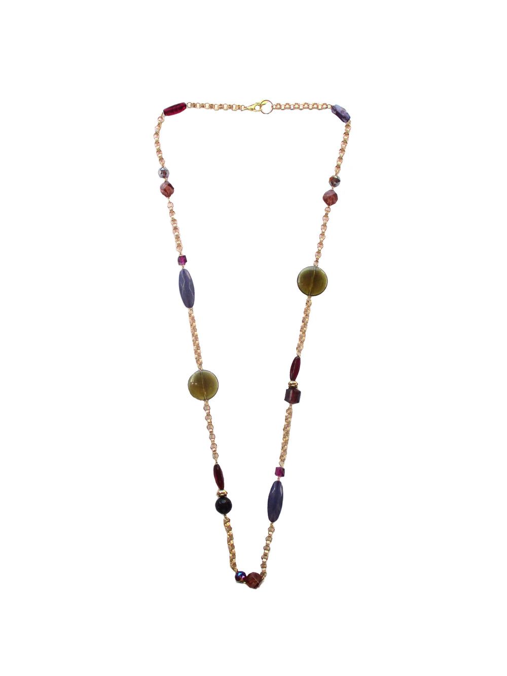 Collana con inserti in resina e catena - Scandalo