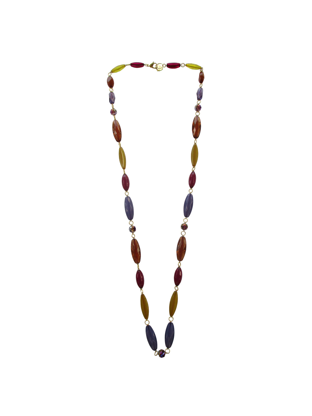 Collana incatenata con elementi in resina e cristallo - Scandalo