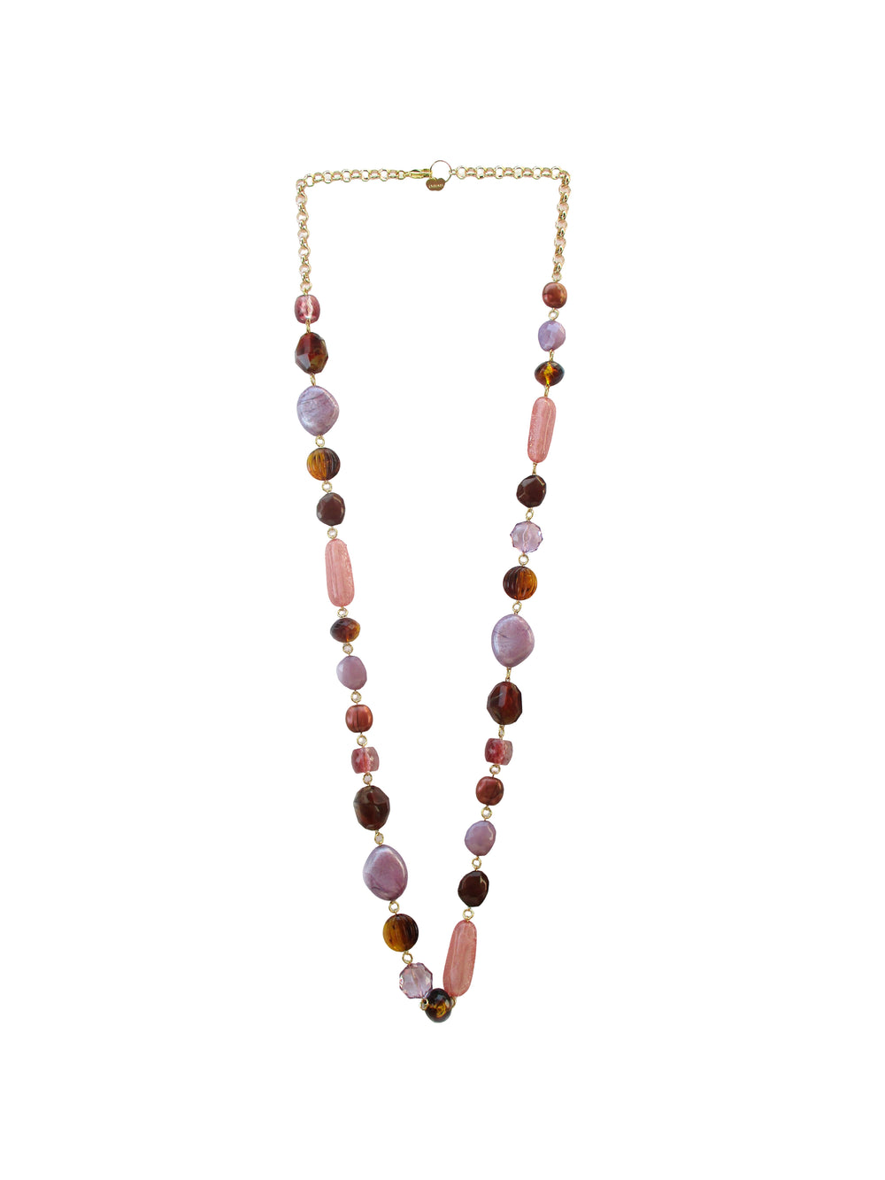 Collana incatenata con resine - Marzapane